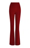 SAFIYAA ALEXA STRETCH-CREPE FLARED TROUSERS