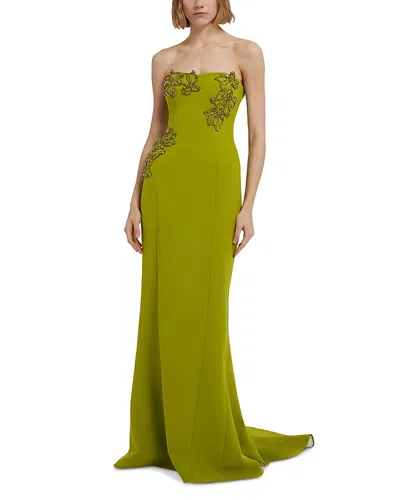 Safiyaa Angelina Fishtail Dress In Woodbine