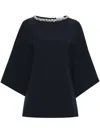 Safiyaa Arama Crystal-embellished Blouse In Blue