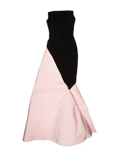 Pre-owned Safiyaa Asymmetrical Long Dress In Pink