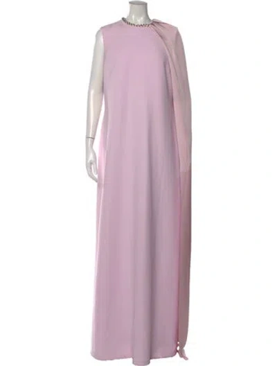 Pre-owned Safiyaa Asymmetrical Long Dress W/ Tags In Purple