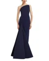 Safiyaa Bengi Evening Gown In Azurite Blue