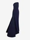 Safiyaa Bengi Evening Gown In Midnight Blue