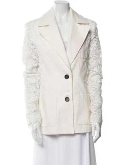 Pre-owned Safiyaa Blazer In White