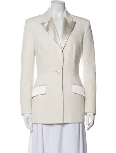Pre-owned Safiyaa Blazer In White