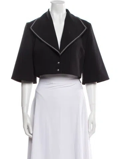 Pre-owned Safiyaa Bolero In Black