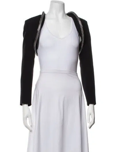 Pre-owned Safiyaa Bolero In Black