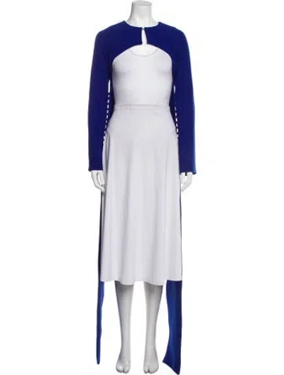 Pre-owned Safiyaa Bolero In Blue