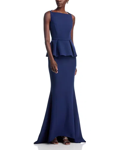 Safiyaa Carter Long Dress In Blue