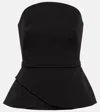 Safiyaa Casey Jersey Bustier In Black