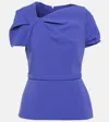 Safiyaa Cassiopeia Crêpe Top In Spectrum