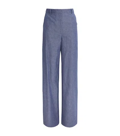 Safiyaa Chambray Touca Trousers In Blue