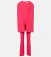 Safiyaa Cinzia Crêpe Jumpsuit In Blue