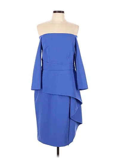 Pre-owned Safiyaa Cocktail Dress In Blue