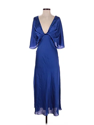 Pre-owned Safiyaa Cocktail Dress In Blue