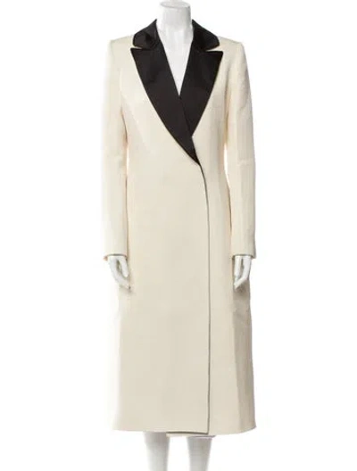 Pre-owned Safiyaa Colorblock Pattern Coat In Neutral