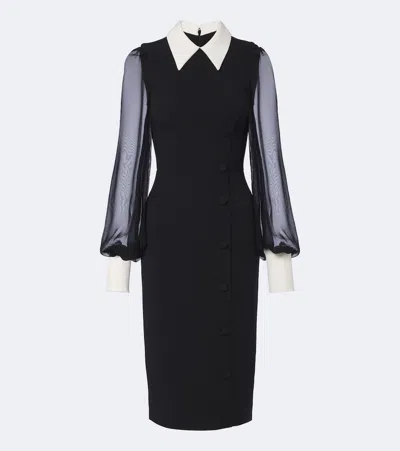 Safiyaa Crêpe Cocktail Dress In Black