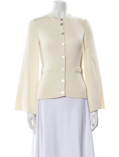Pre-owned Safiyaa Crew Neck Sweater In Neutral