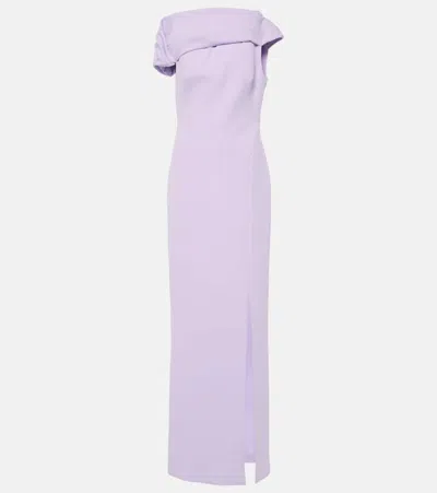 Safiyaa Twist-detail Derra Gown In Purple