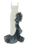 Safiyaa Women's Derry Ruffle Gown In Grey
