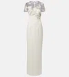 Safiyaa Embellished Crepe Gown