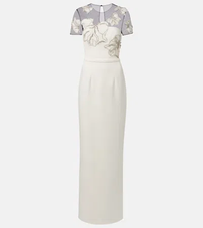 Safiyaa Embellished Crepe Gown