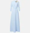 Safiyaa Embellished Crêpe Gown