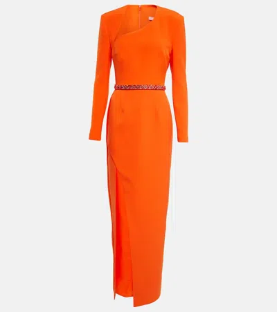 Safiyaa Crystal-embellished Stretch-crepe Gown In Seville W Multi-grenada
