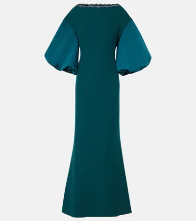 Safiyaa Embellished Gown In Green