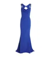 Safiyaa Embellished Melina Gown In Blue