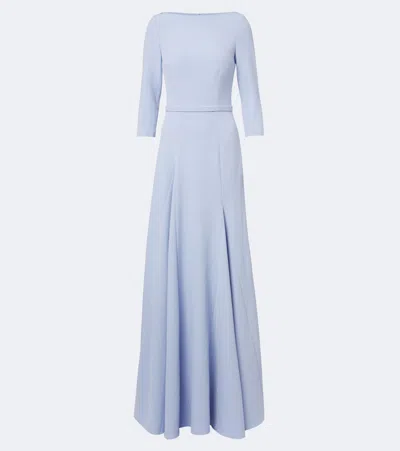 Safiyaa Emilia Crêpe Gown In Blue