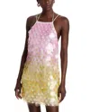 Safiyaa Emily Mini Dress In Multi-pastels