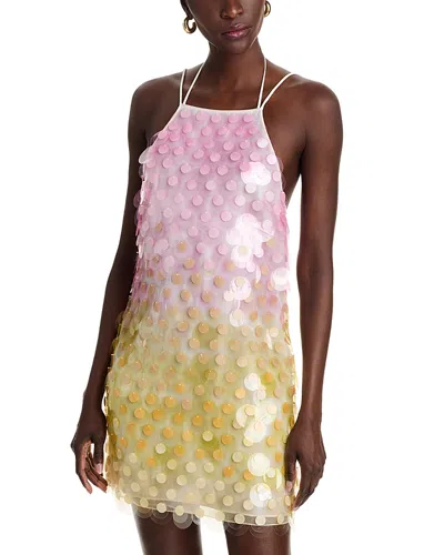 Safiyaa Emily Mini Dress In Multi-pastels