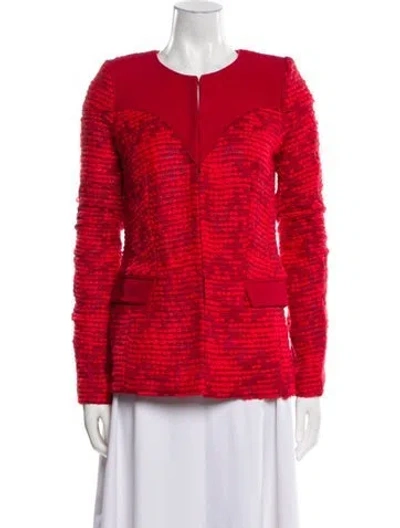 Pre-owned Safiyaa Evening Jacket W/ Tags In Red