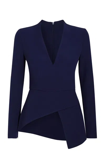 Safiyaa Favara Crepe Top In Blue