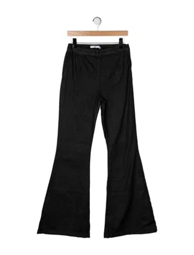 Pre-owned Safiyaa Flared Pants In Black