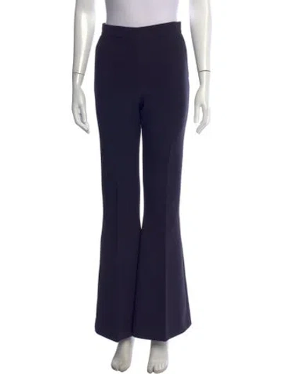 Pre-owned Safiyaa Flared Pants In Black