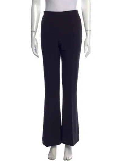 Pre-owned Safiyaa Flared Pants In Black