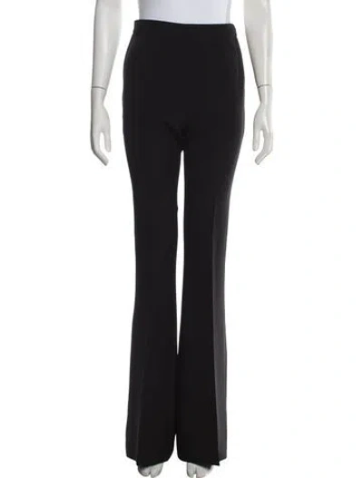 Pre-owned Safiyaa Flared Pants In Black