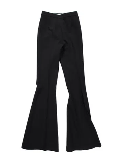 Pre-owned Safiyaa Flared Pants In Black