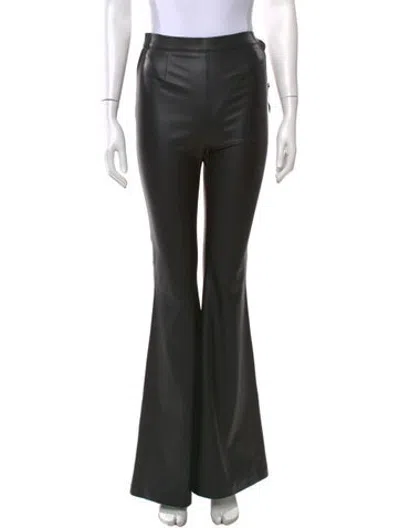 Pre-owned Safiyaa Flared Pants In Black