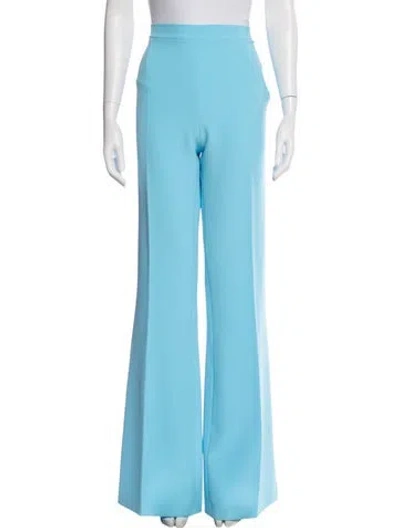 Pre-owned Safiyaa Flared Pants In Blue