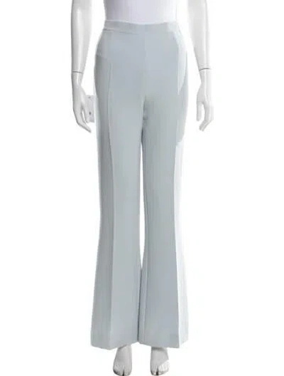 Pre-owned Safiyaa Flared Pants In Blue