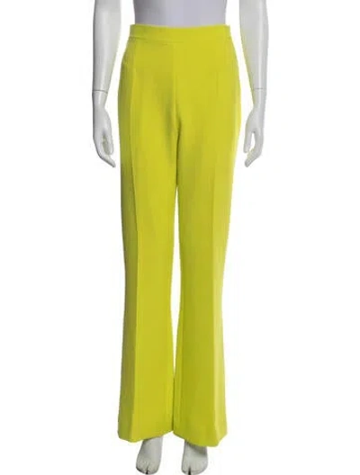 Pre-owned Safiyaa Flared Pants In Green