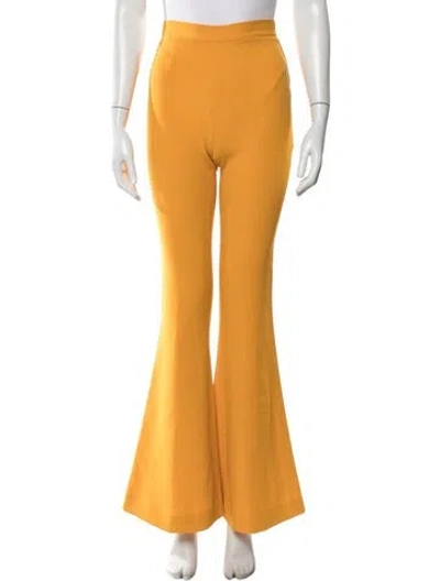 Pre-owned Safiyaa Flared Pants In Multi