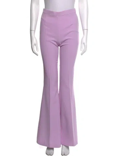 Pre-owned Safiyaa Flared Pants In Purple