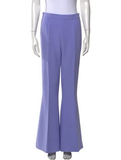 Pre-owned Safiyaa Flared Pants In Purple