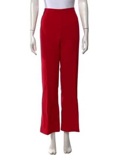 Pre-owned Safiyaa Flared Pants W/ Tags In Red