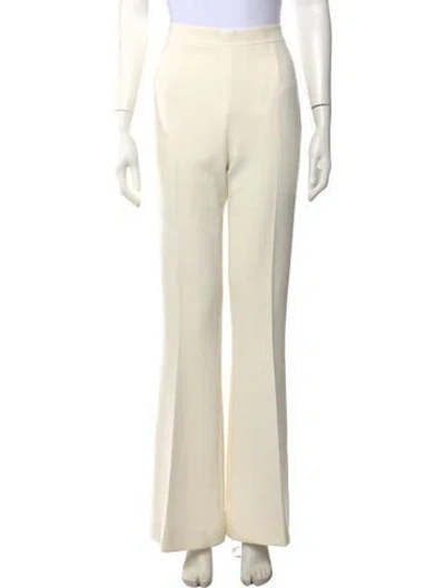 Pre-owned Safiyaa Flared Pants In White