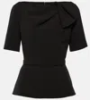Safiyaa Gathered Top In Black